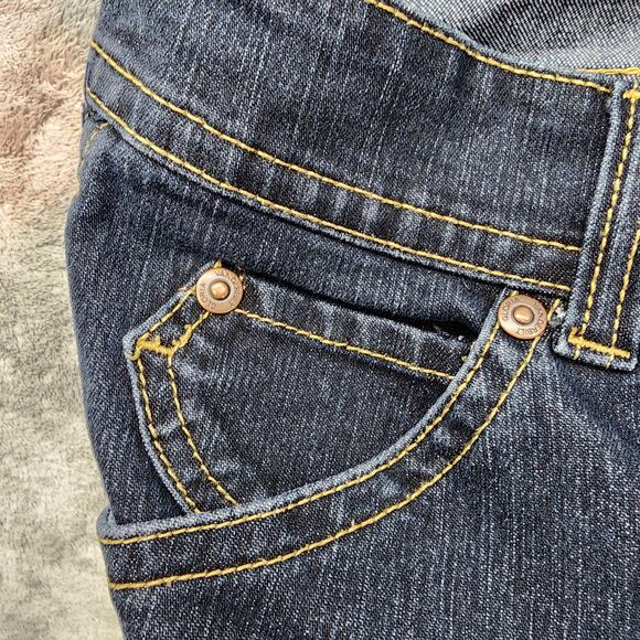 Gloria Vanderbilt Jeans Womens 12 Blue Dark Wash High Rise Bootcut Stretch Denim - Picture 2 of 14